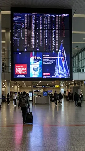 Pantallas Para aeropuertos